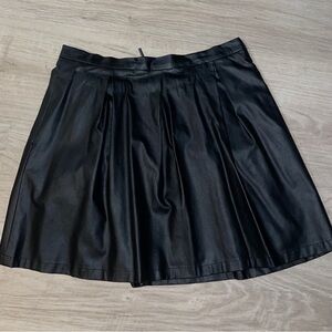 Tart black leather skirt size large